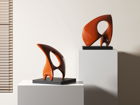 Modern abstract art sculpture