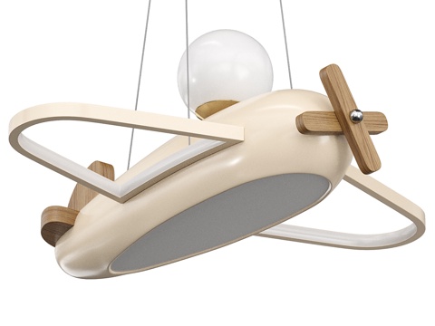 Modern Cream Style Children's Plane Chandelier