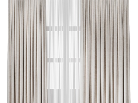 Modern cotton linen fabric curtains