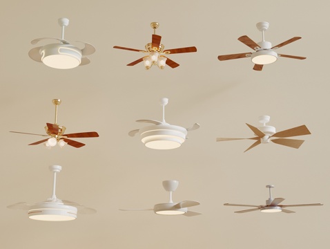 Modern Fan Light Cream Fan Light