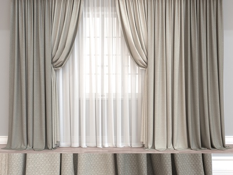 New Chinese Fabric Curtain Gauze Curtain