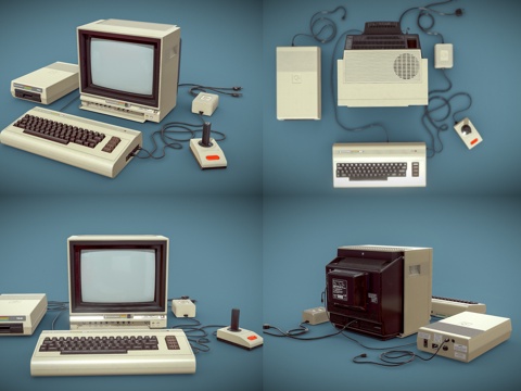 Retro Old Fashioned Computer Ornaments Retro Old Fashioned Computer Retro Desktop First Generation Apple Computer