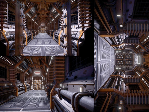 Sci Fi Corridor Game Sci Fi Scene Corridor Modern Sci Fi Art Corridor Scene Game Movie