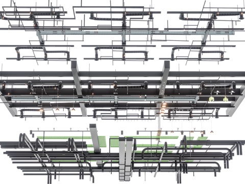 industrial ceiling office industrial piping parts industrial piping parts ceiling fan coil