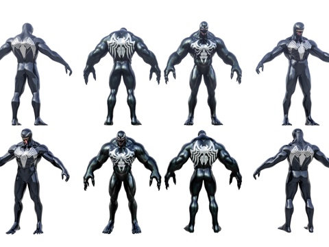 Modern Venom Superhero Marvel Venom Venom Game Hero Movie Hero Figure Movie