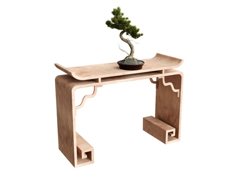 Case Several Side Table End View Table Wall Table Bonsai Plant Flower Pot