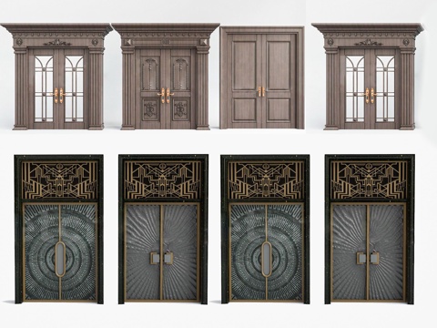 European-style Entrance Door Large Entrance Door Villa Entrance Door Double Door Entrance Door Courtyard Villa