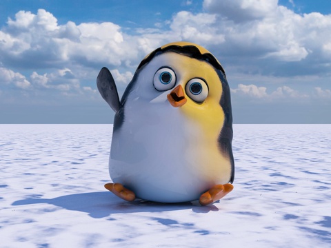 Scanned 3D cartoon animals Penguins of Madagascar Penguins cartoon images