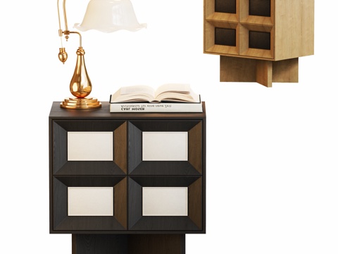 Modern medieval bedside table ornaments