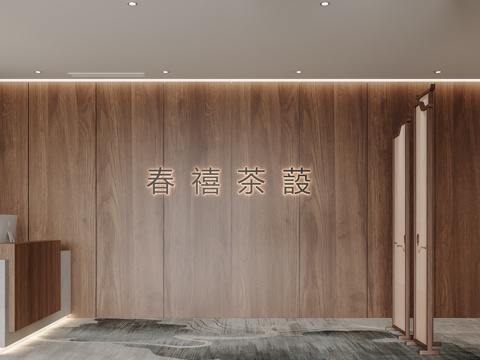 Front Desk Tea Room Front Desk Tea Room Cabinet New Chinese Wall Front Desk