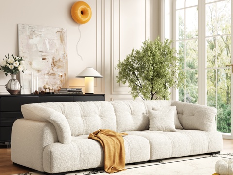 French cream style sofa coffee table combination