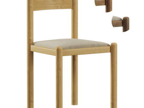 New Chinese Swedish Beech Dining Chair