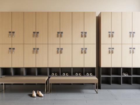 Public Space Locker Wardrobe Changing Shoe Stool Changing Wardrobe Storage Cabinet Pier Cabinet