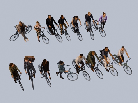 People Bicycle People Rider People