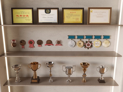 trophy medal image wall certificate of honor qualification certificate of merit