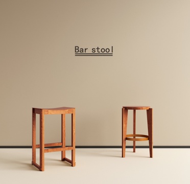 Nordic Solid Wood Bar Stool Bar Chair High Stool Bar Stool DiningRoom Bar Stool Stool