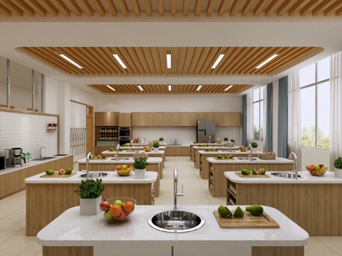 School cooking classroom labor classroom