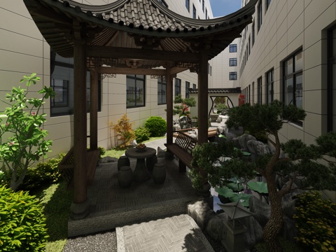 Chinese Atrium Landscape