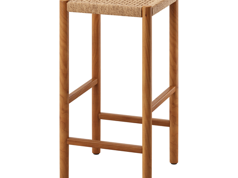 Nordic Simple Bar Stool Casual Bar Stool Wooden Bar Stool