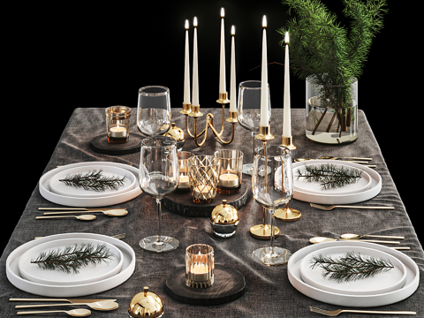 American Christmas Tableware