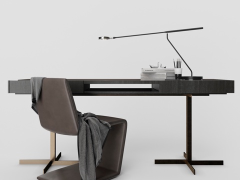 minotti modern desk and chair combination office desk and chair combination Lounge Chair desk lamp