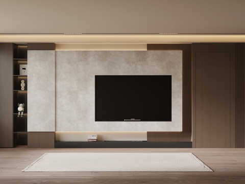 Italian minimalist TV Wall TV cabinet