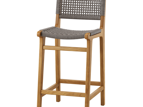 Nordic Simple Bar Stool Bar Chair Simple Bar Stool Rattan Bar Stool