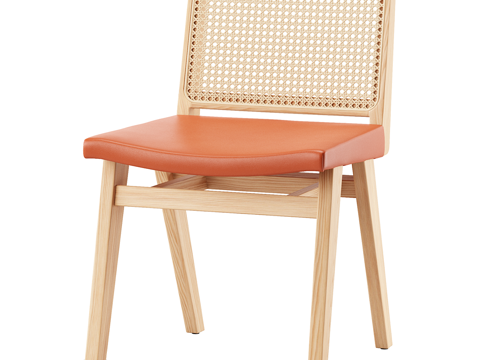 Nordic Simple Chair Chair Simple Chair Rattan Chair Wooden