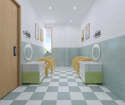 Kindergarten bathroom