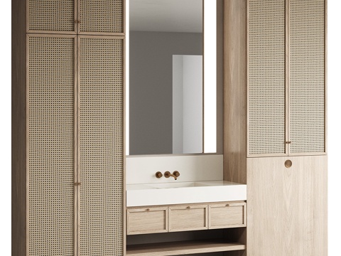 Neo-Chinese Style Bathroom Cabinet