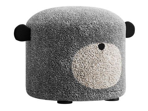 Children's plush stool