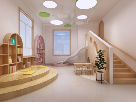 Kindergarten Staircase Kindergarten Reading Corner School Reading Area