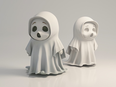 Ghost Ghost Death Wizard Witchcraft Game Cartoon Ornaments Animation Decoration Pottery