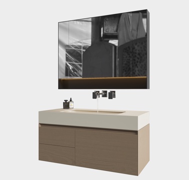 Modern Bathroom Cabinet Washstand Mirror Cabinet