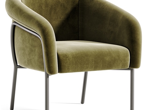 Modern Italian Minimalist Kensol Armchair