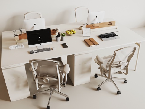 modern office desk and chair