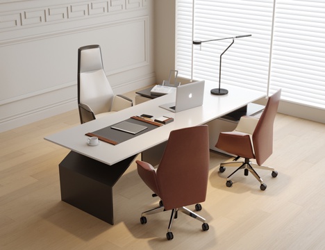 Modern Boss Dining Table and Chair Office Chair Class Table and Chair