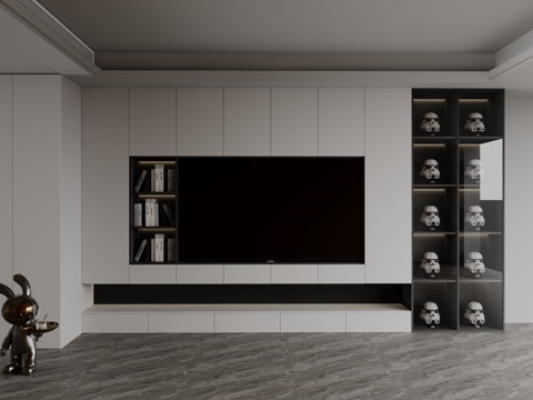 Modern wind TV Wall