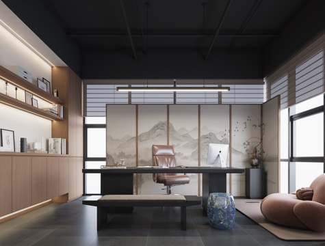 Modern Chinese Office New Chinese Office Song Dynasty Style Office Chinese Desk