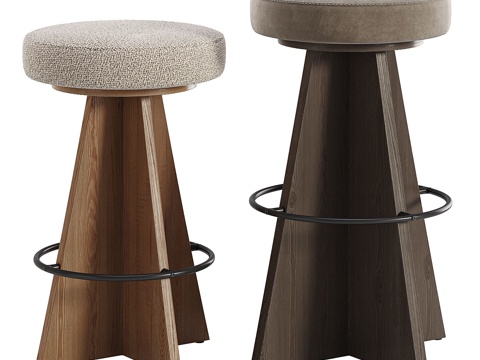 New Chinese Affordable Luxury Style Damon Rotating Bar Stool