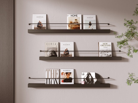 Nordic Metal Magazine Rack Display Rack