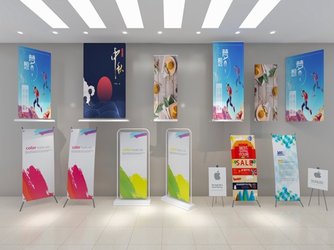 Yi Labao display board display rack poster led advertising screen vertical advertising display board billboard guide