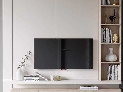 Modern Italian minimalist TV Wall