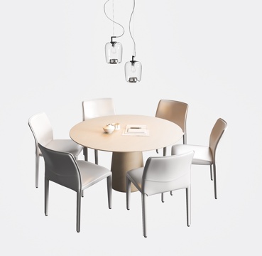 Modern Dining Table and Chair Round Dining Table and Chair DiningRoom Chandelier Cream Style Dining Table and Chair Minimalist Dining Table and Chair