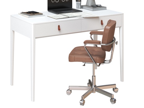 Modern office desk and chair combination desk