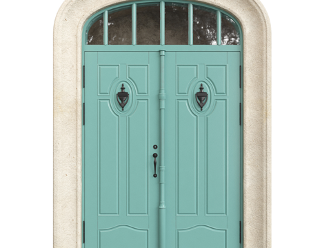 American Retro Arched Double Door