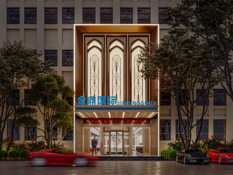 Affordable Luxury Style Hotel Facade