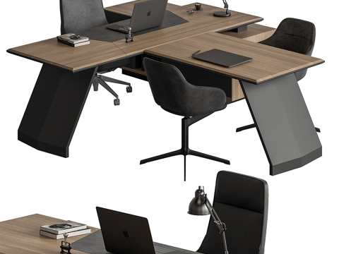 Modern Italian Office Desk and Chair