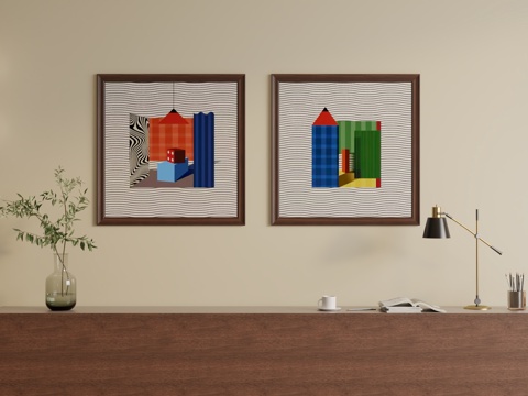 Bauhaus Hanging Paintings