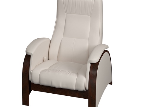 Modern Italian Leather Armchair